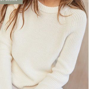 Jenni Kayne Cotton Fisherman Sweater (S)